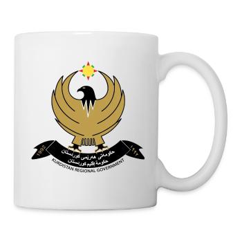 Iraqi Kurdistan Coat of Arms - Mug - white - Right