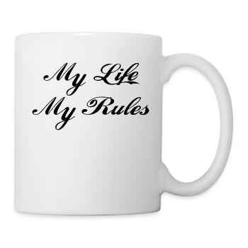 My Life My Rules - Mug - white - Right
