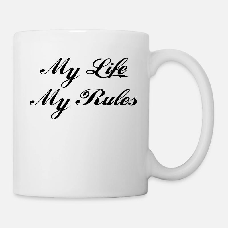 My Life My Rules - Mug - white