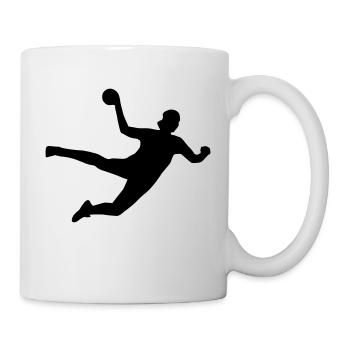 Handball, Handballerin - Tasse - Weiß - Rechts