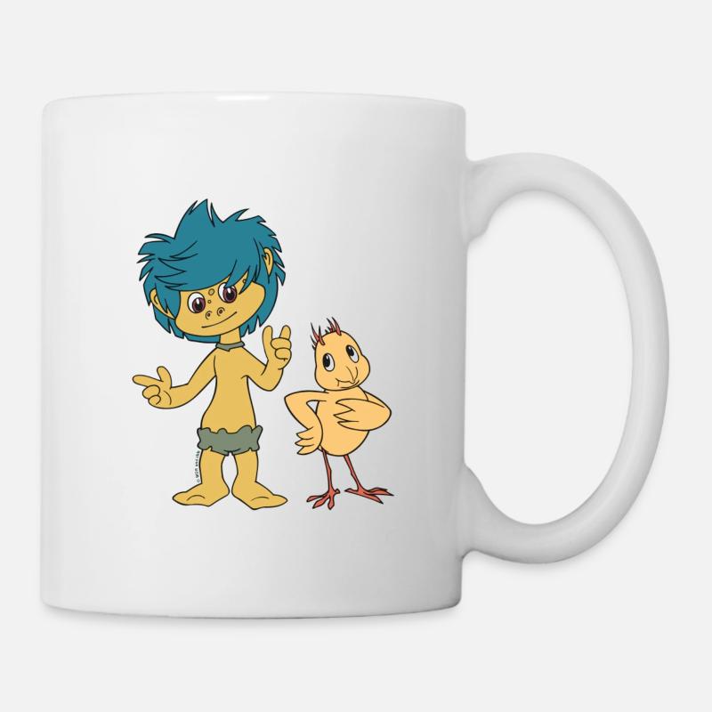Plumps & Küken - Tasse - Weiß
