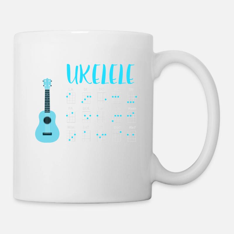 UKULELE chords - Mug - white