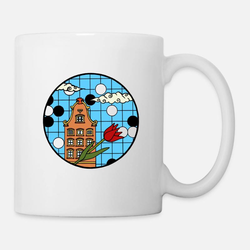 Amsterdam Go/Weiqi/Baduk - Tasse - Weiß