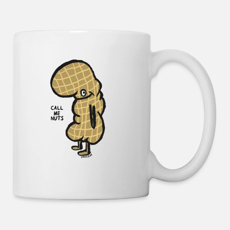 Peanut by cheslo - Mug - white
