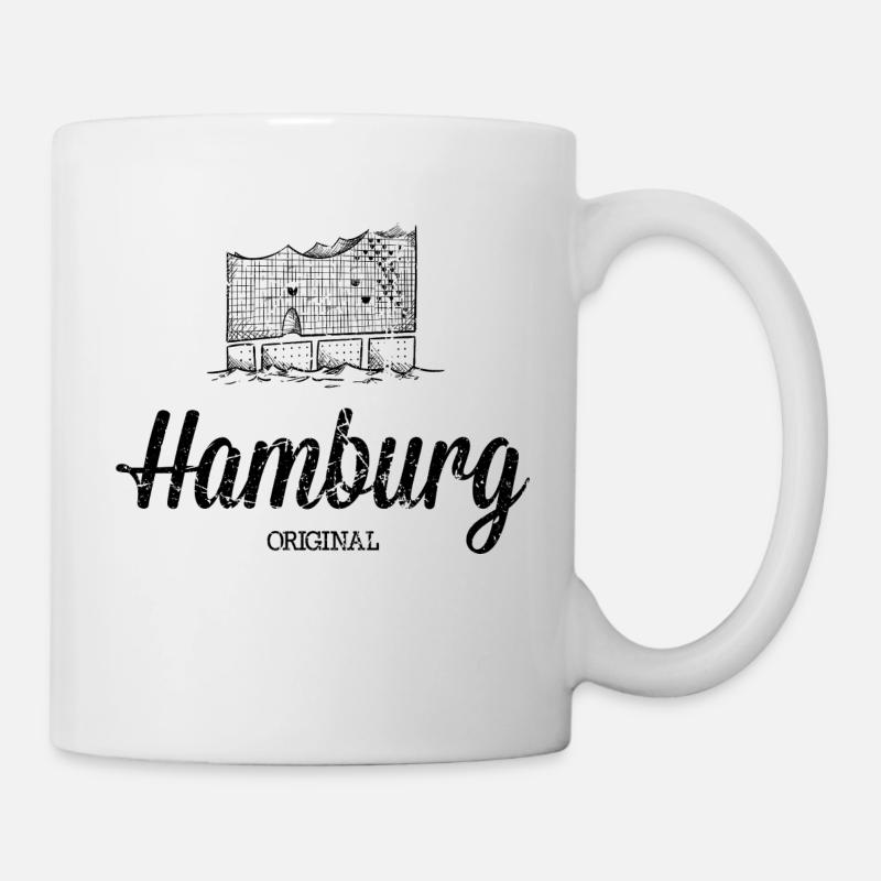 Hamburg Original Elbphilharmonie - Tasse - Weiß