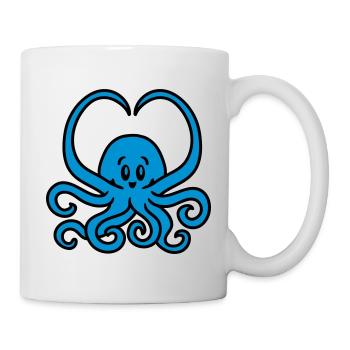 Squid heart - Mug - white - Right