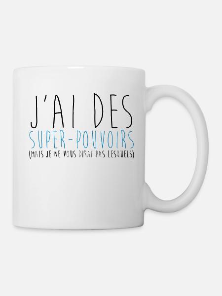 super pouvoirs - Mug blanc - blanc