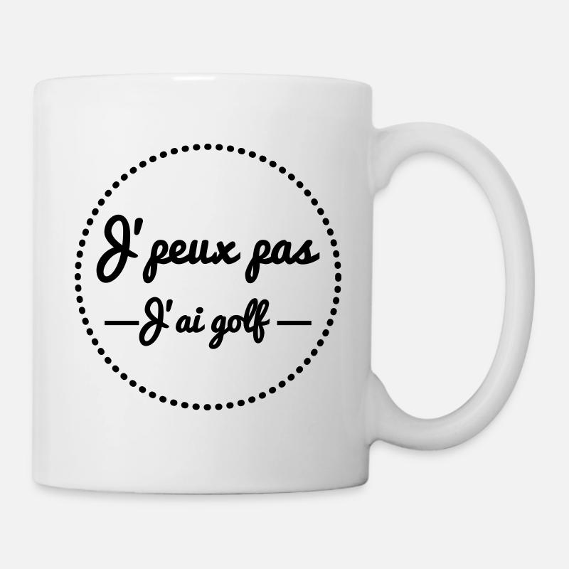 j'peux pas j'ai golf - Mug blanc - blanc