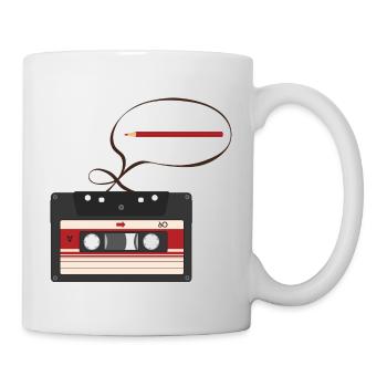 TAPE, BAND, CRAYON - Mug blanc - blanc - Droite
