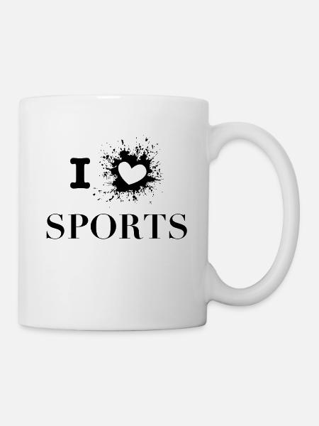 iLove sports - Tasse - Weiß