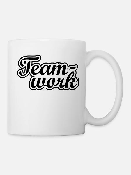 Teamwork Büro Angestellter Kollege Familie Team - Tasse - Weiß