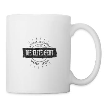 Die Elite geht vom Hof - Tasse - Weiß - Rechts