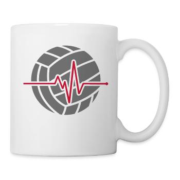 Volleyball - Tasse - Weiß - Rechts
