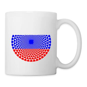Russie Russie Россия Love Heart Mandala - Mug blanc - blanc - Droite