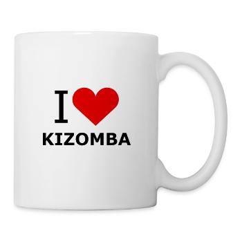 I Love Kizomba Shirt - DanceShirts - Tasse - Weiß - Rechts