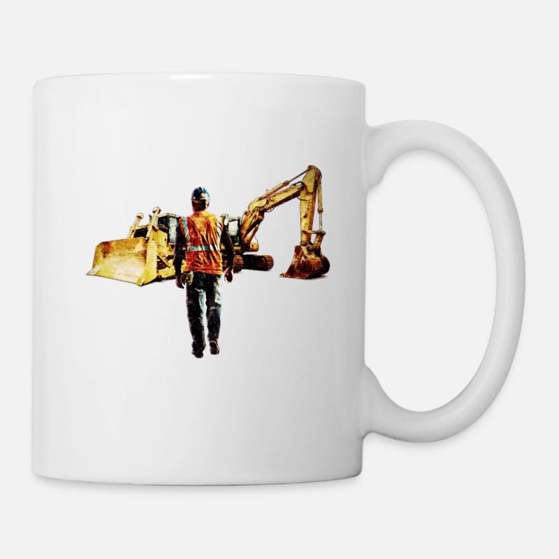Diggers and Dozers - Mug - white