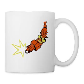 Spark plug with color changing function - Mug - white - Right