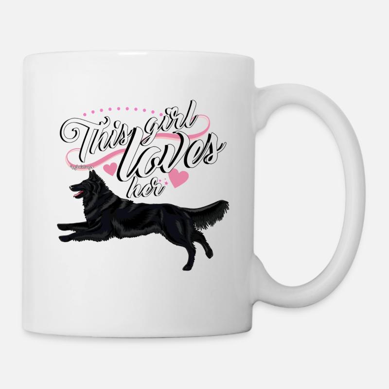 Berger Belge Fille Groenendael - Mug blanc - blanc