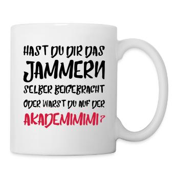 Akademimimi Spruch Geschenk Witzig - Tasse - Weiß - Rechts