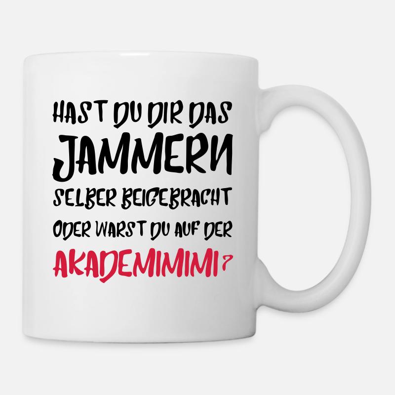 Akademimimi Spruch Geschenk Witzig - Tasse - Weiß