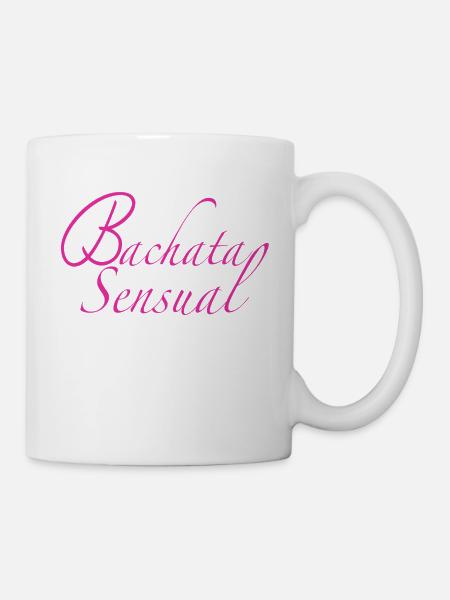 Bachata Sensual pink - Bachata Dance Shirts - Mug - white