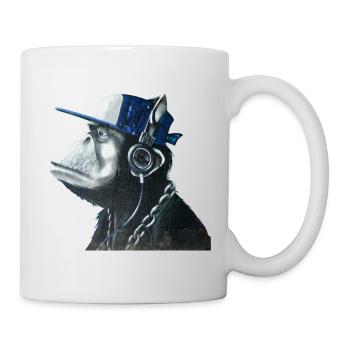 Affe Graffiti von Custom - Tasse - Weiß - Rechts