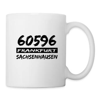 60596 Frankfurt Sachsenhausen - Tasse - Weiß - Rechts