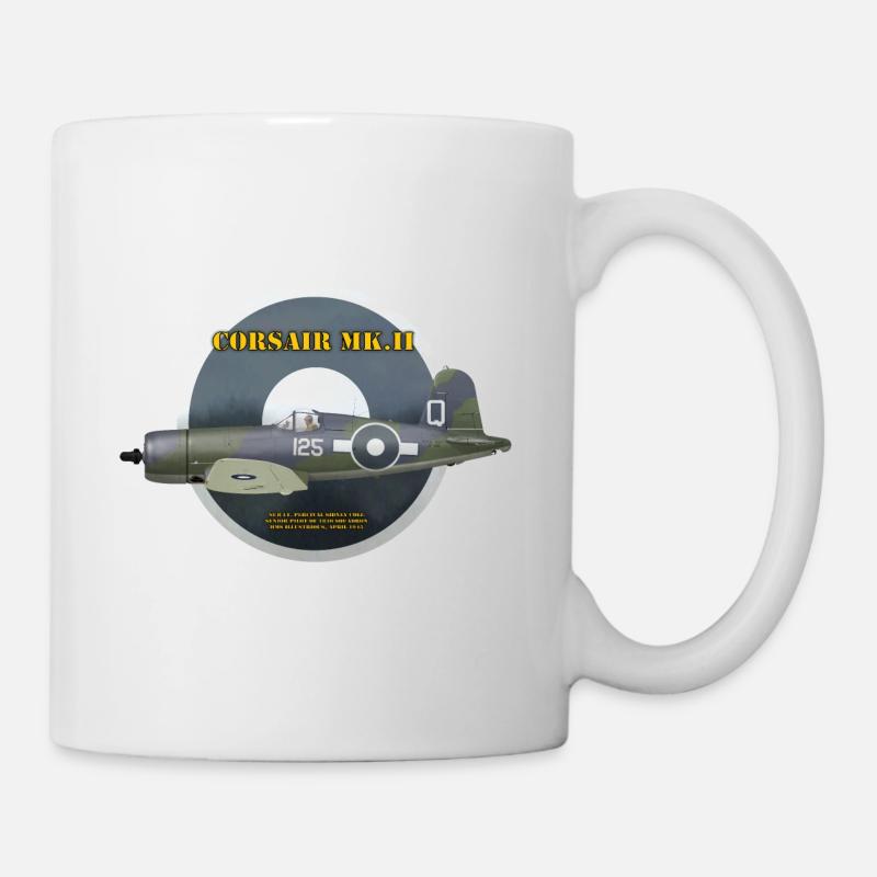 Corsair Mk.II, PS. Cole - Mug blanc - blanc