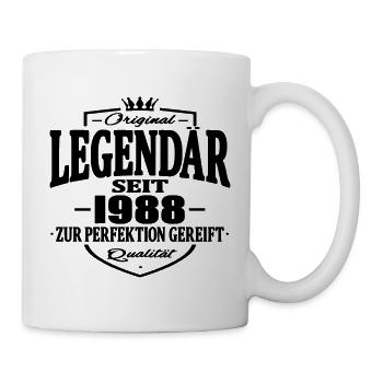 legendär seit 1988 - Tasse - Weiß - Rechts