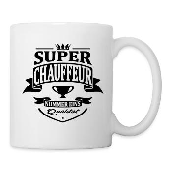 chauffeur nummer eins - Tasse - Weiß - Rechts