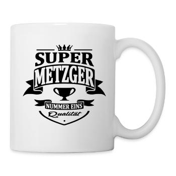 metzger nummer eins - Tasse - Weiß - Rechts