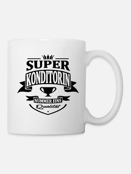 konditorin nummer eins - Tasse - Weiß