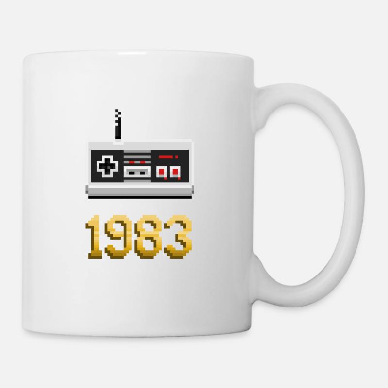 1983 [Pixel Art] - Mug blanc - blanc