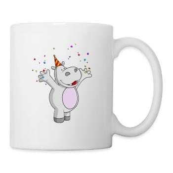 Comic Party Hippo - Mug blanc - blanc - Droite