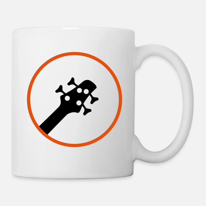 Basse électrique - Mug blanc - blanc