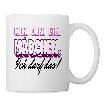 Mädchen Frau Tochter Teenager Ich darf das! - Tasse - Weiß - Rechts