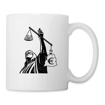 Ungerechtigkeit Klassenkampf Umverteilung Finanzen - Tasse - Weiß - Rechts