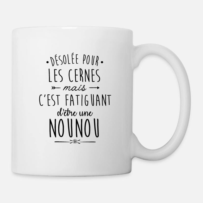 C'est fatiguant d'être une nounou - Mug blanc - blanc