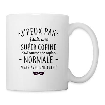 Super copine - Mug blanc - blanc - Droite