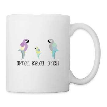 Ihr werdet Großeltern: Omagei und Opagei - Tasse - Weiß - Rechts