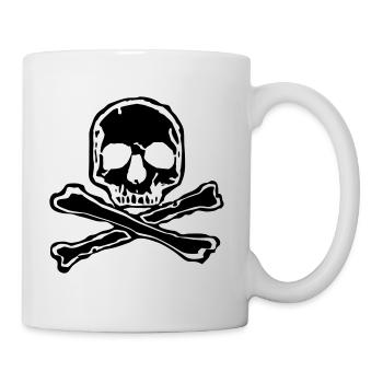 Skull Skull Tattoo Bones Skull Bone Style - Mug - white - Right