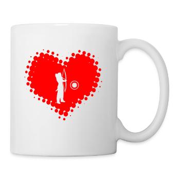 I Love Bow Sports - Archery Arrow Bow - Mug - white - Right