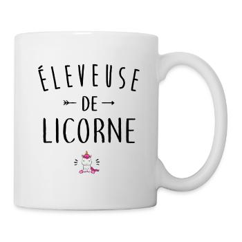 Éleveuse de licorne - Mug blanc - blanc - Droite