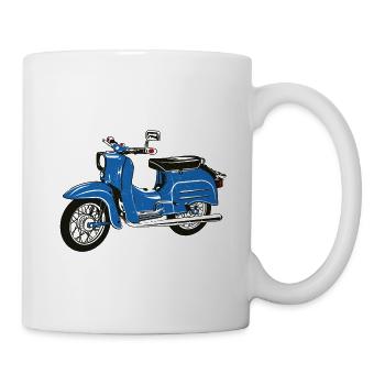 Deux horloge DDR Simson Schwalbe - Mug blanc - blanc - Droite