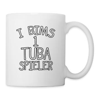 I BIMS 1 TUBA SPIELER SHIRT LUSTIGES TUBA - Tasse - Weiß - Rechts