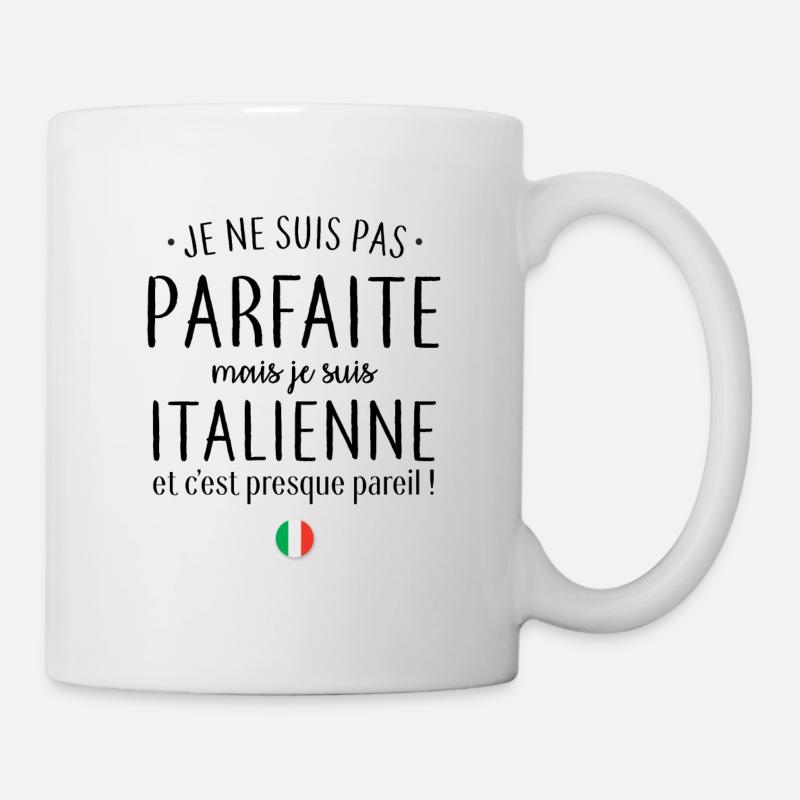 Je suis Italienne - Mug blanc - blanc
