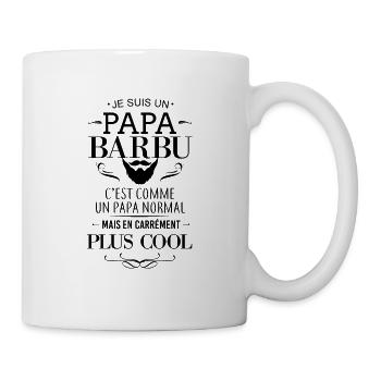 Papa Barbu - Mug blanc - blanc - Droite