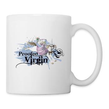 shirt de princesse licorne récolement gris bleu vierge - Mug blanc - blanc - Droite