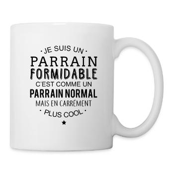 Parrain formidable - Mug blanc - blanc - Droite