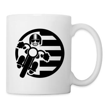 BZH Rider (avec fond) - Mug blanc - blanc - Droite